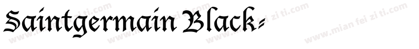Saintgermain Black字体转换